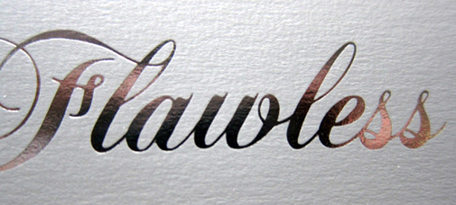foil stamp flawless