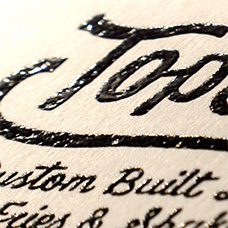 thermography black script